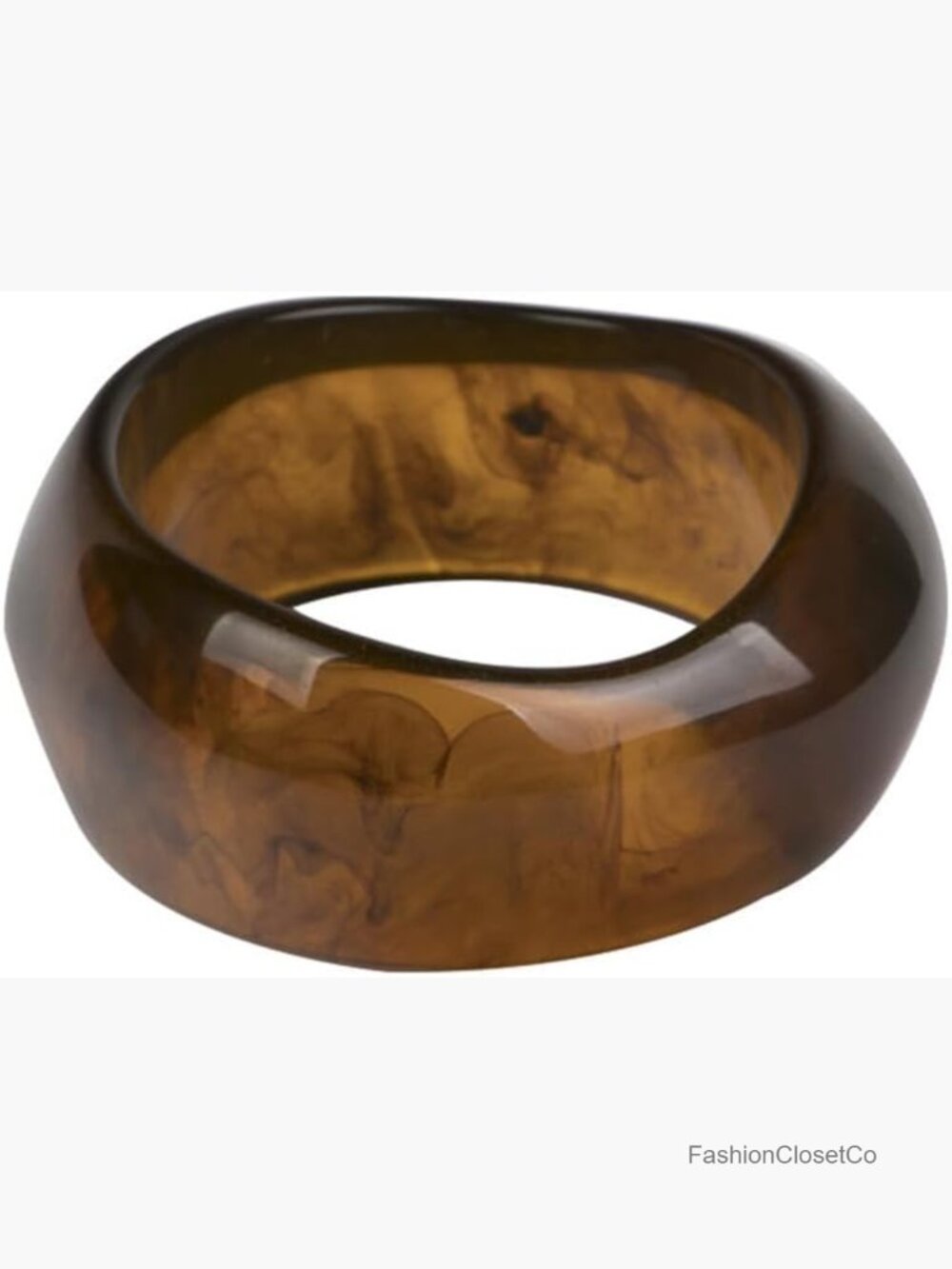 Chunky Acrylic Resin Cuff Bangle Bracelet Geometric Wide Wristband Statement